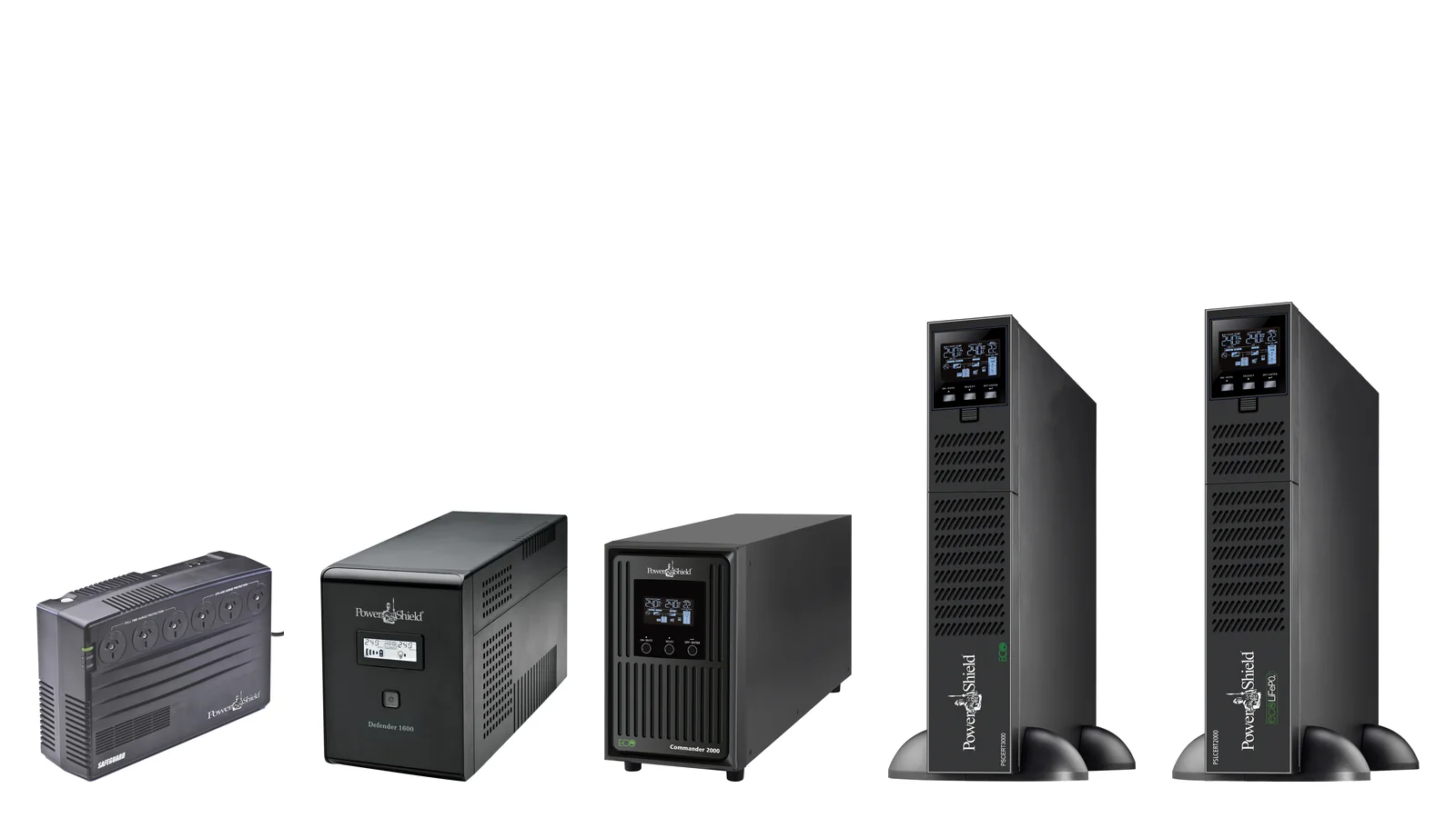 PowerShield SafeGuard, Defender, Commander and Centurion UPS line-up