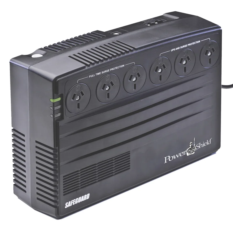 PowerShield SafeGuard 750VA powerboard-style UPS with Australian outlets on top