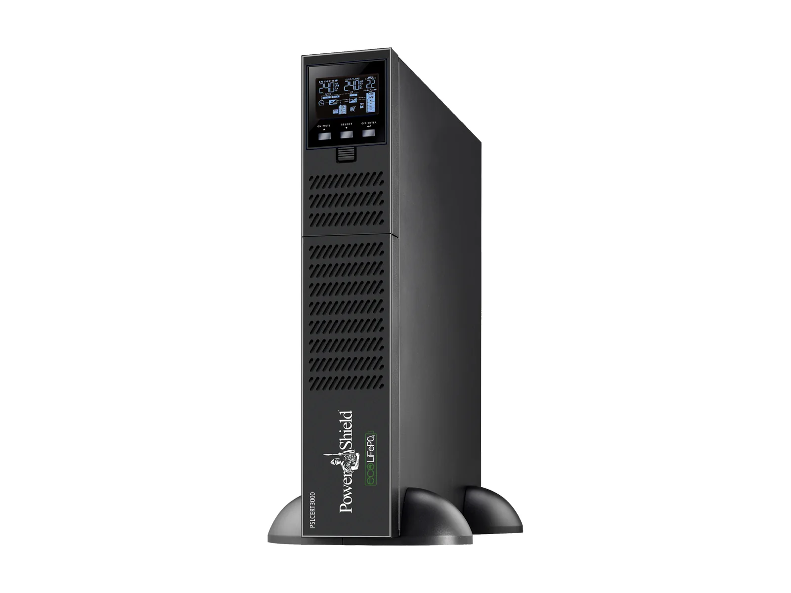 PowerShield Centurion RT LiFePO4 3000VA lithium online UPS in tower orientation