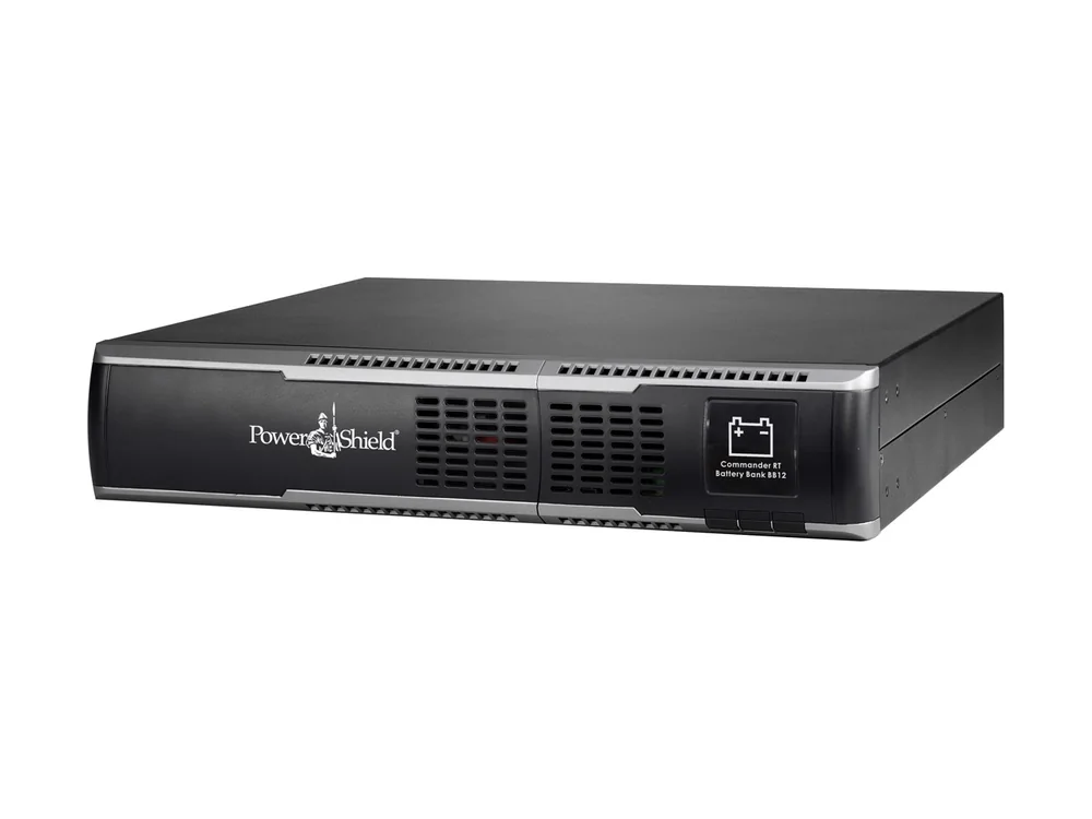 PowerShield PSRTBB12 2U extended battery module in rack orientation