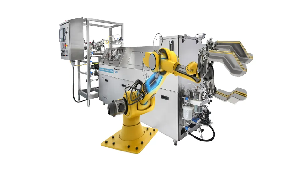 Industrial robotic manufacturing cell that needs continuous, conditioned power from a true online UPS
