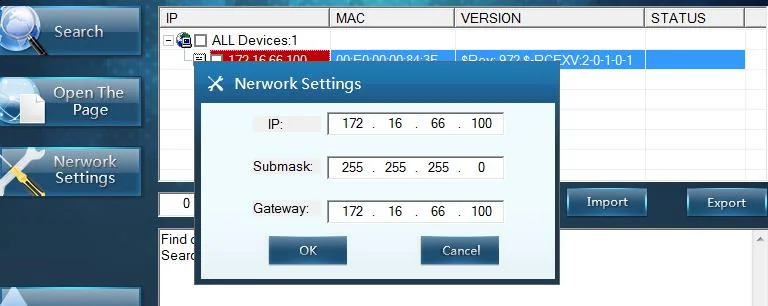 PowerShield NetKit Network Settings dialog for an SNMP Lite card