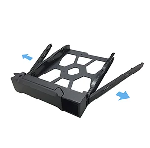 ASUSTOR tool-free drive tray with side rails removed
