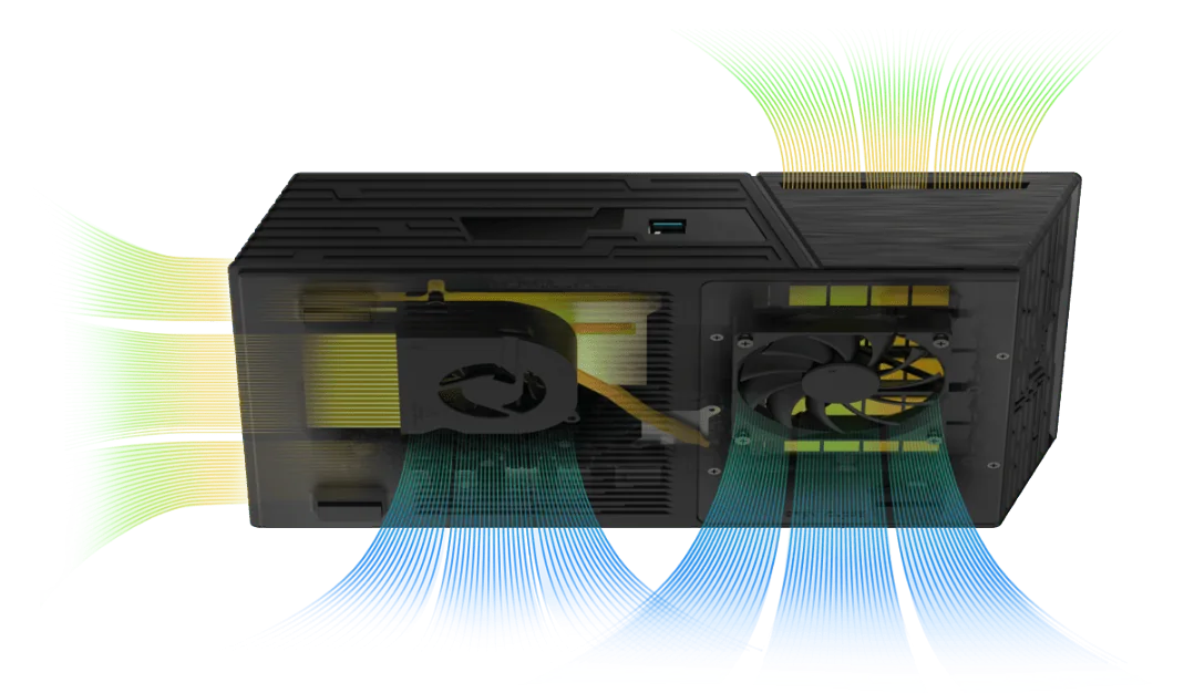 ASUSTOR Flashstor Gen2 cutaway showing fans and cool airflow