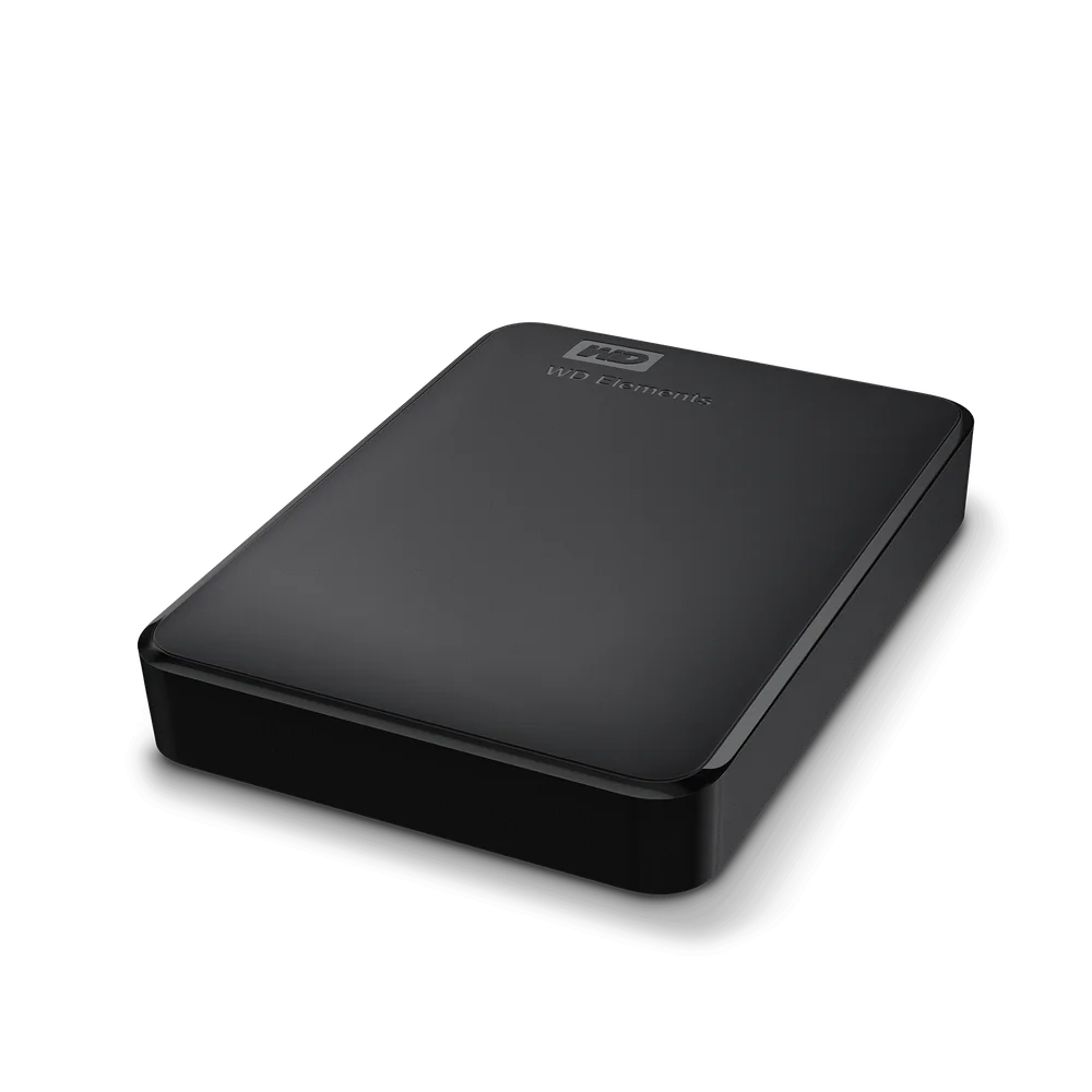 WD Elements Portable USB 3.0 4TB and 5TB body, angled view from above