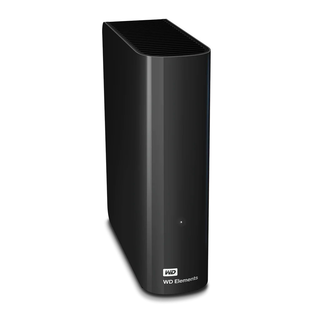 WD Elements Desktop external hard drive, angled view