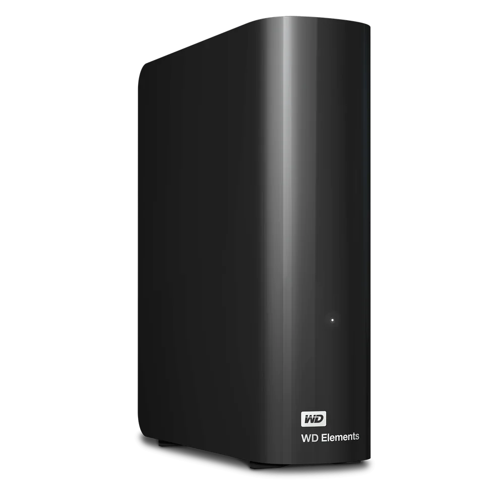 WD Elements Desktop external hard drive standing upright