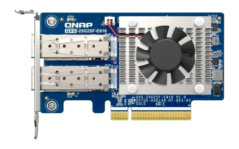 QNAP QXG-25G2SF-E810 dual-port 25GbE SFP28 network card