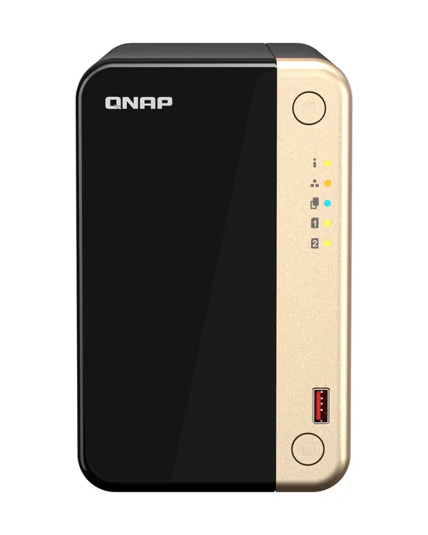 QNAP TS-264-8G 2-bay NAS, front view