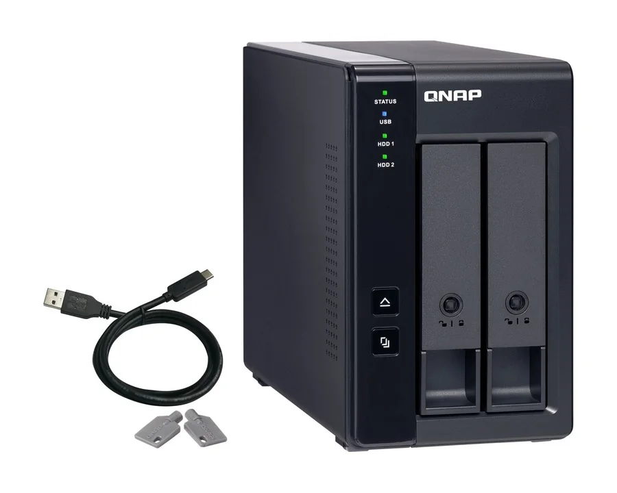 QNAP TR-002 2-bay USB Type-C DAS with hardware RAID