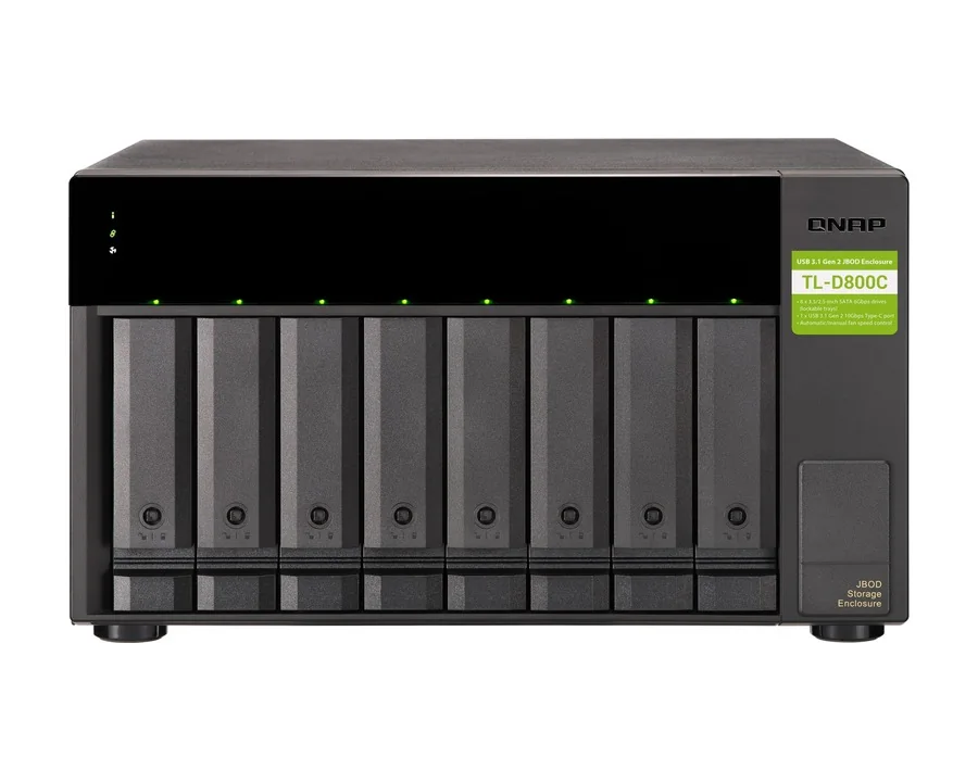 QNAP TL-D800C 8-bay desktop USB Type-C JBOD enclosure