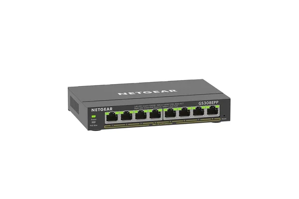 Netgear GS308EPP 8-port Gigabit PoE+ switch, 123W budget