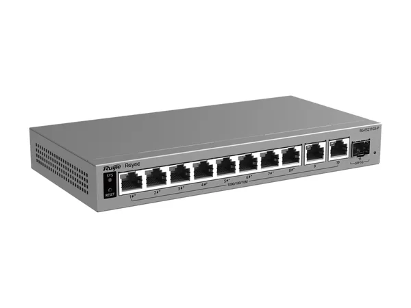 Ruijie RG-ES211GS-P 11-port smart cloud-managed switch with 8 PoE+ ports