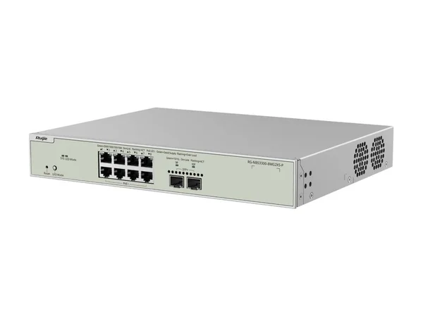 Ruijie RG-NBS3300-8MG2XS-P 8-port 2.5G multi-gigabit PoE+ switch with 2 x 10G SFP+