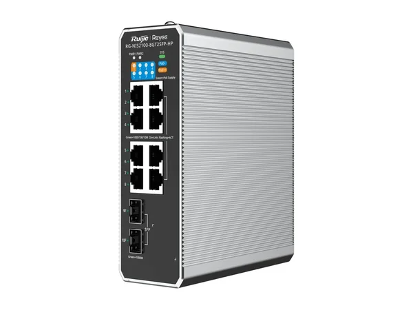 Ruijie RG-NIS2100-8GT2SFP-HP industrial DIN-rail PoE switch