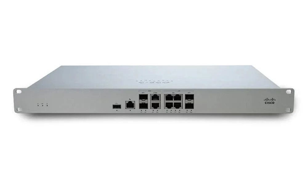 Cisco Meraki MX95 1RU security and SD-WAN appliance front panel