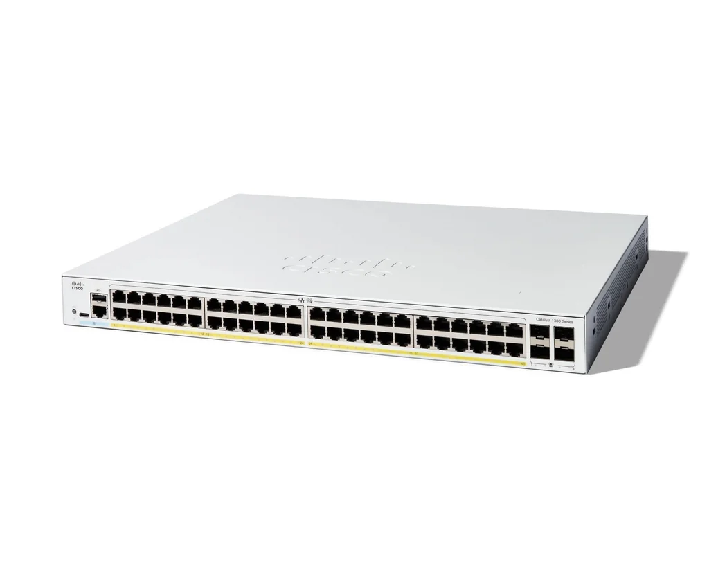 Cisco Catalyst 1300 C1300-48P-4G 48-port managed PoE+ switch