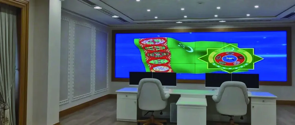 Jovision at Government Monitoring Center, Ashgabat, Turkmenistan