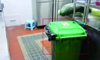 AI uncovered-bin and hygiene detection