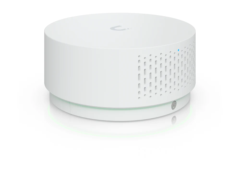 Ubiquiti UniFi UP-AirQuality vape detection and air quality sensor, white PoE ceiling puck