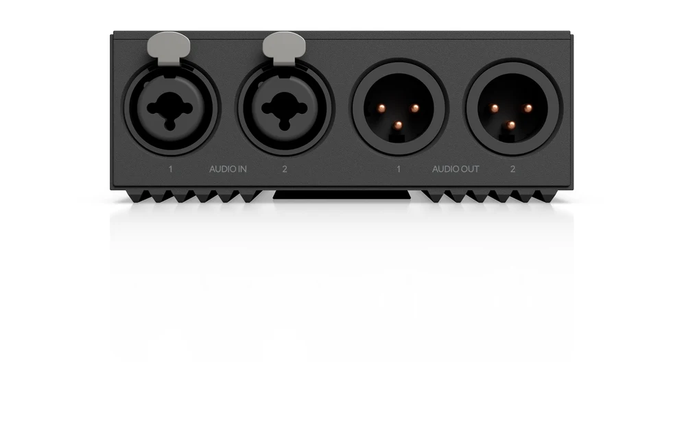 EAV-Bridge XLR combo inputs with 48V phantom power and XLR outputs