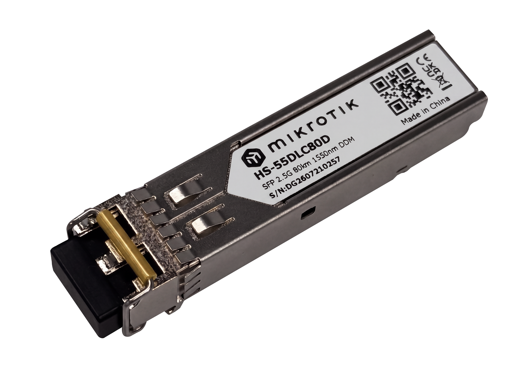 MikroTik HS-55DLC80D 2.5G SFP Module Single Mode 80km 1550nm Dual LC - view 1