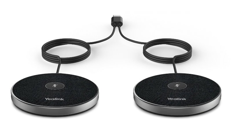 Pair of Yealink CPE95 wired expansion microphones for the CP965