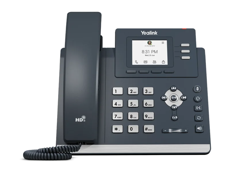 Yealink MP52 E2 Microsoft Teams phone with 2.4-inch colour screen and navigation keys