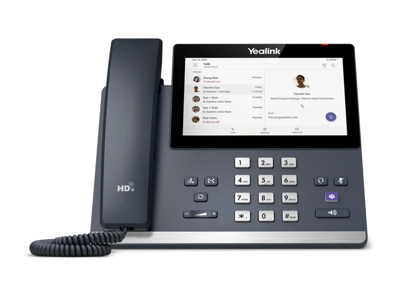 Yealink MP56 E2 Microsoft Teams phone with 7-inch touch screen