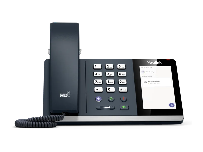 Yealink MP45 USB desk phone for Microsoft Teams with 4-inch touch screen