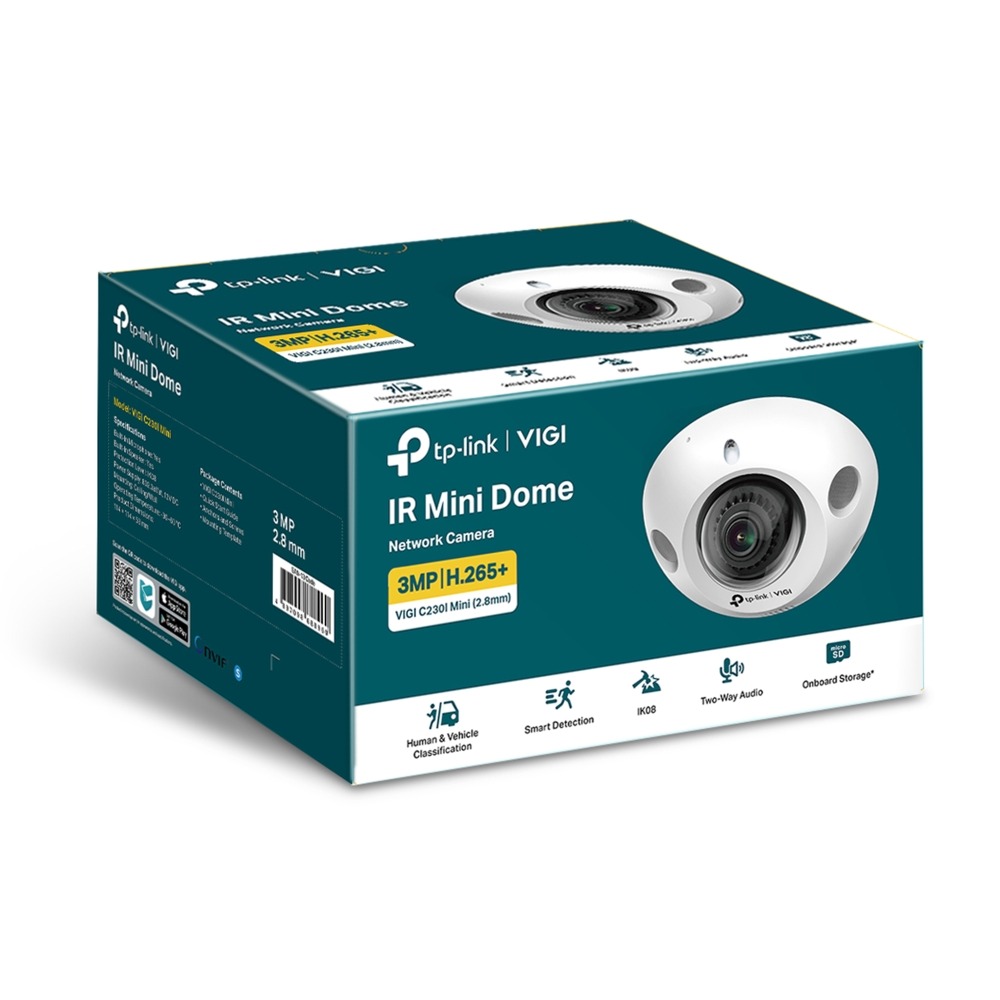 TP-Link VIGI C230I Mini(2.8mm) 3MP IR Mini Dome Network Came - view 1