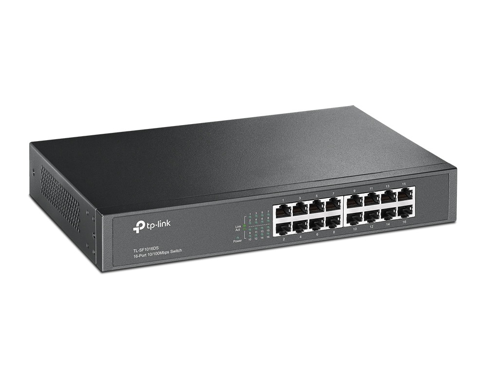 TP-Link TL-SF1016DS 16-Port 10/100Mbps Desktop/Rackmount Swi - view 1