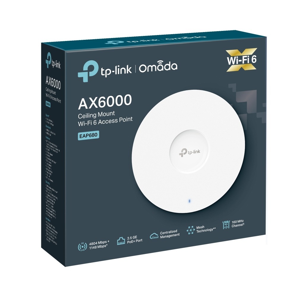 TP-Link EAP680 Omada AX6000 Ceiling Mount Wi-Fi 6 Access Poi - view 5
