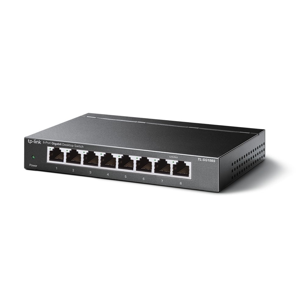 TP-Link TL-SG108S 8-Port 10/100/1000Mbps Desktop Switch - view 1