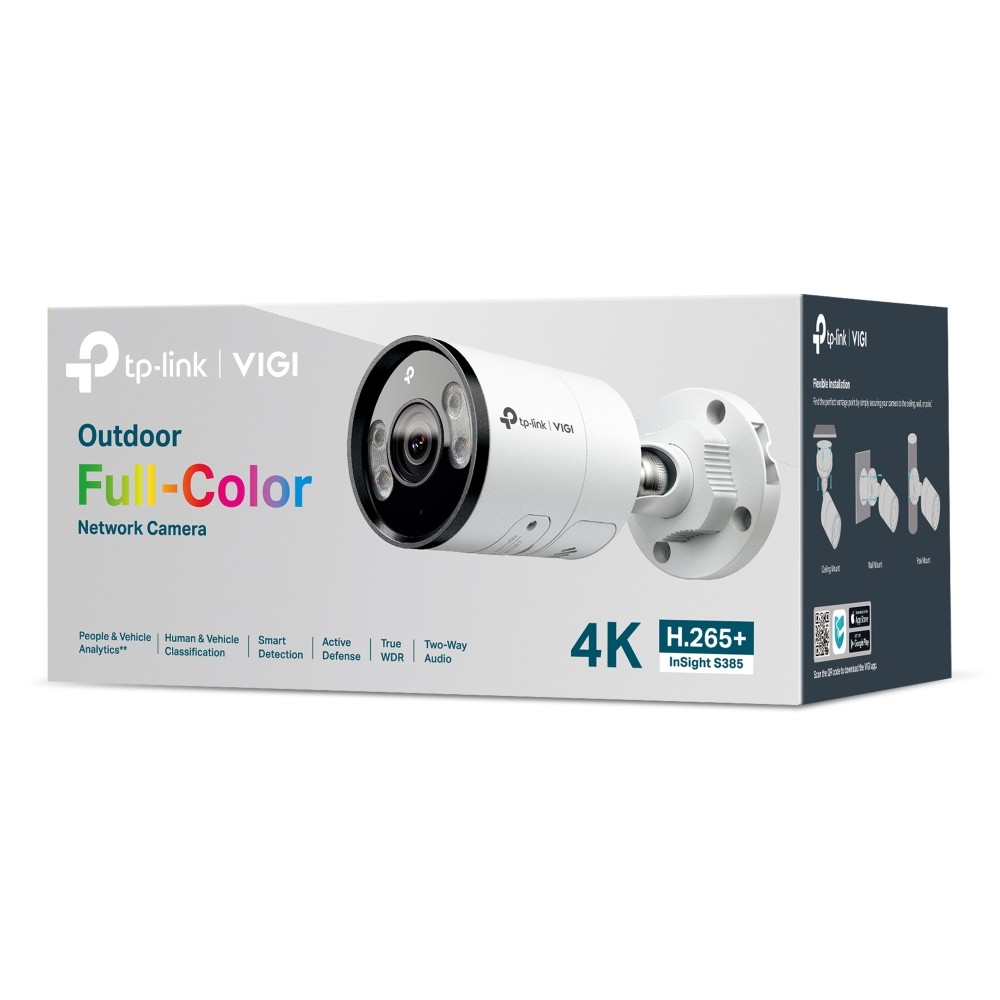 TP-Link VIGI InSight S385(4mm) 8MP Outdoor Full-Colour Bulle - view 3
