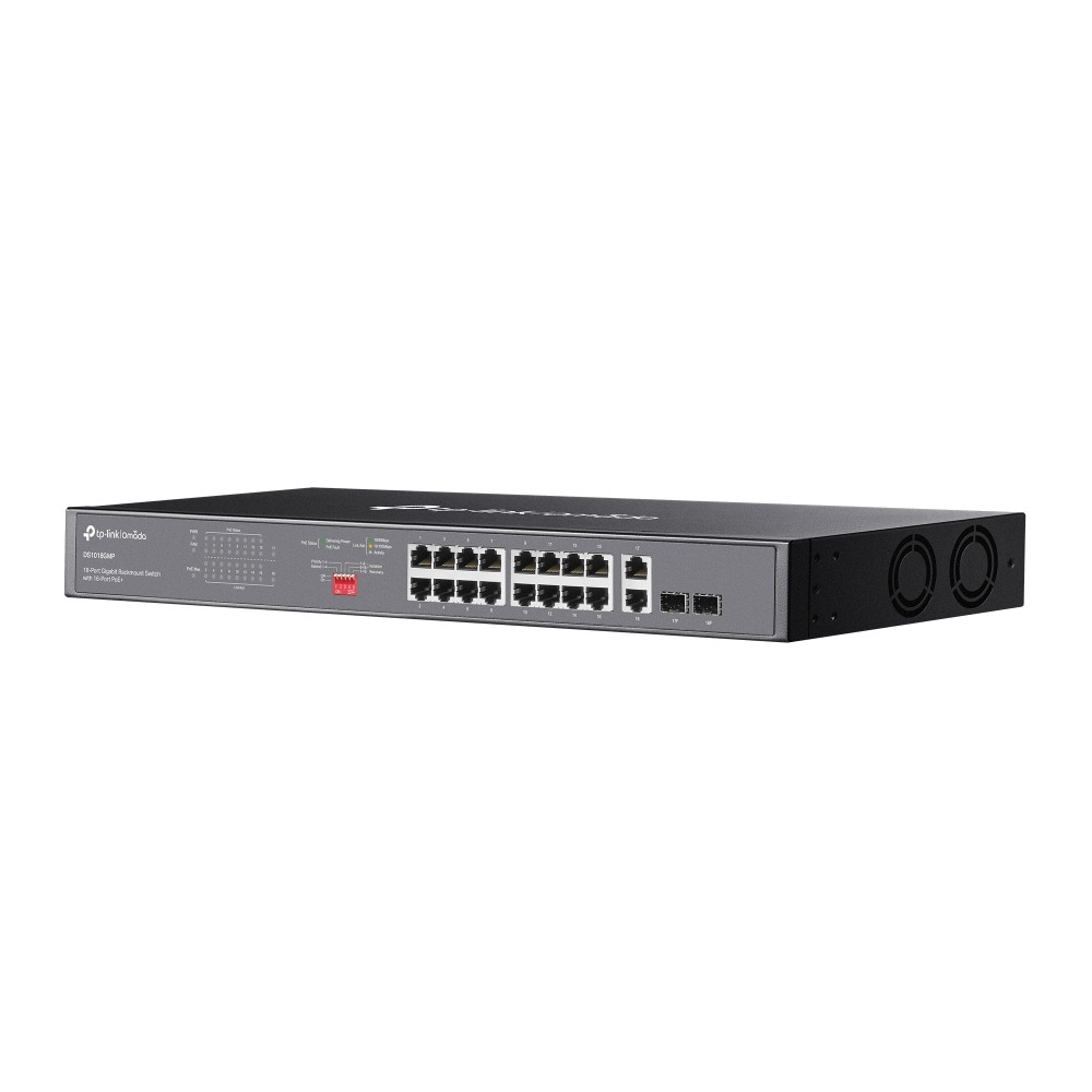 TP-Link DS1018GMP Omada 18-Port Gigabit Rackmount Switch wit - view 2