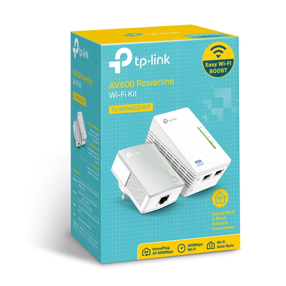 TP-Link TL-WPA4220KIT 300Mbps AV600 Wi-Fi Powerline Extender - view 3