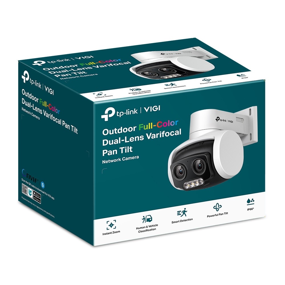 TP-Link VIGI C540V 4MP Outdoor Full-Colour Dual-Lens Varifoc - view 1