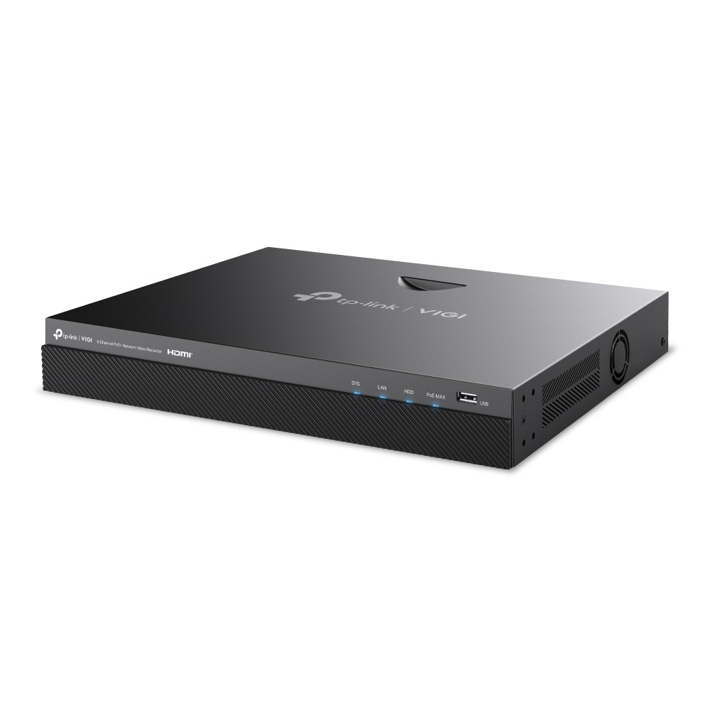 TP-Link VIGI NVR2008H-8MP 8-Channel PoE+ Network Video Recor - view 1