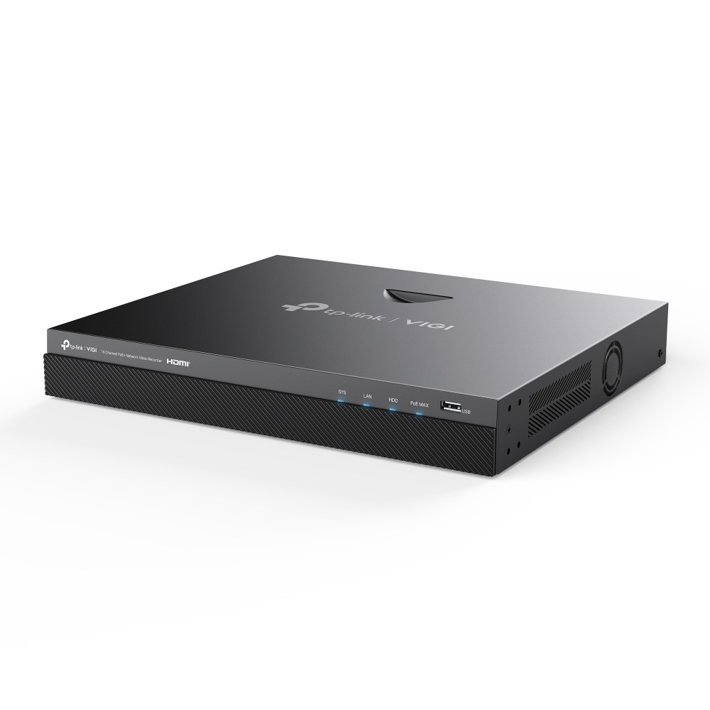 TP-Link VIGI NVR2016H-16MP 16-Channel PoE+ Network Video Rec - view 1