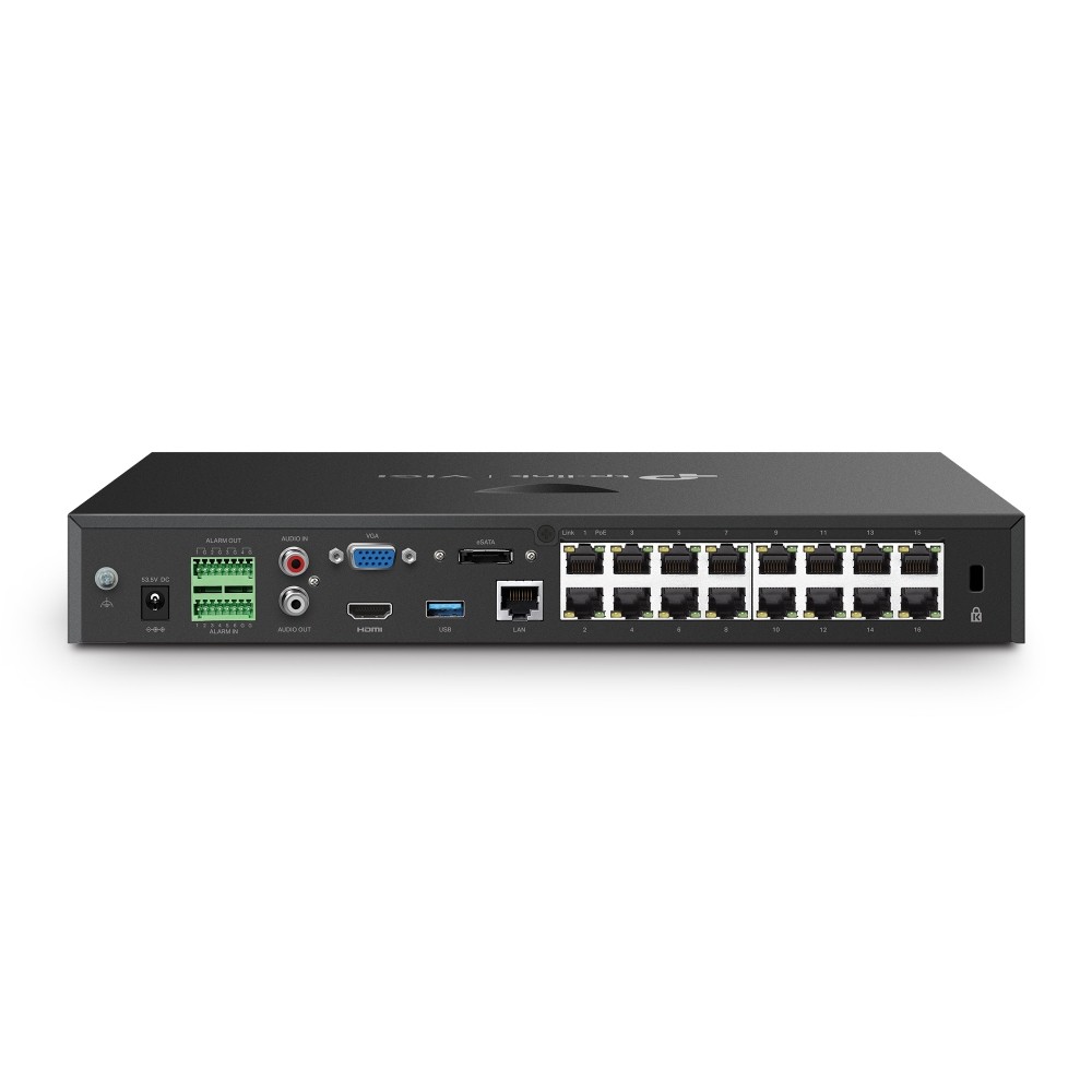 TP-Link VIGI NVR2016H-16MP 16-Channel PoE+ Network Video Rec - view 2
