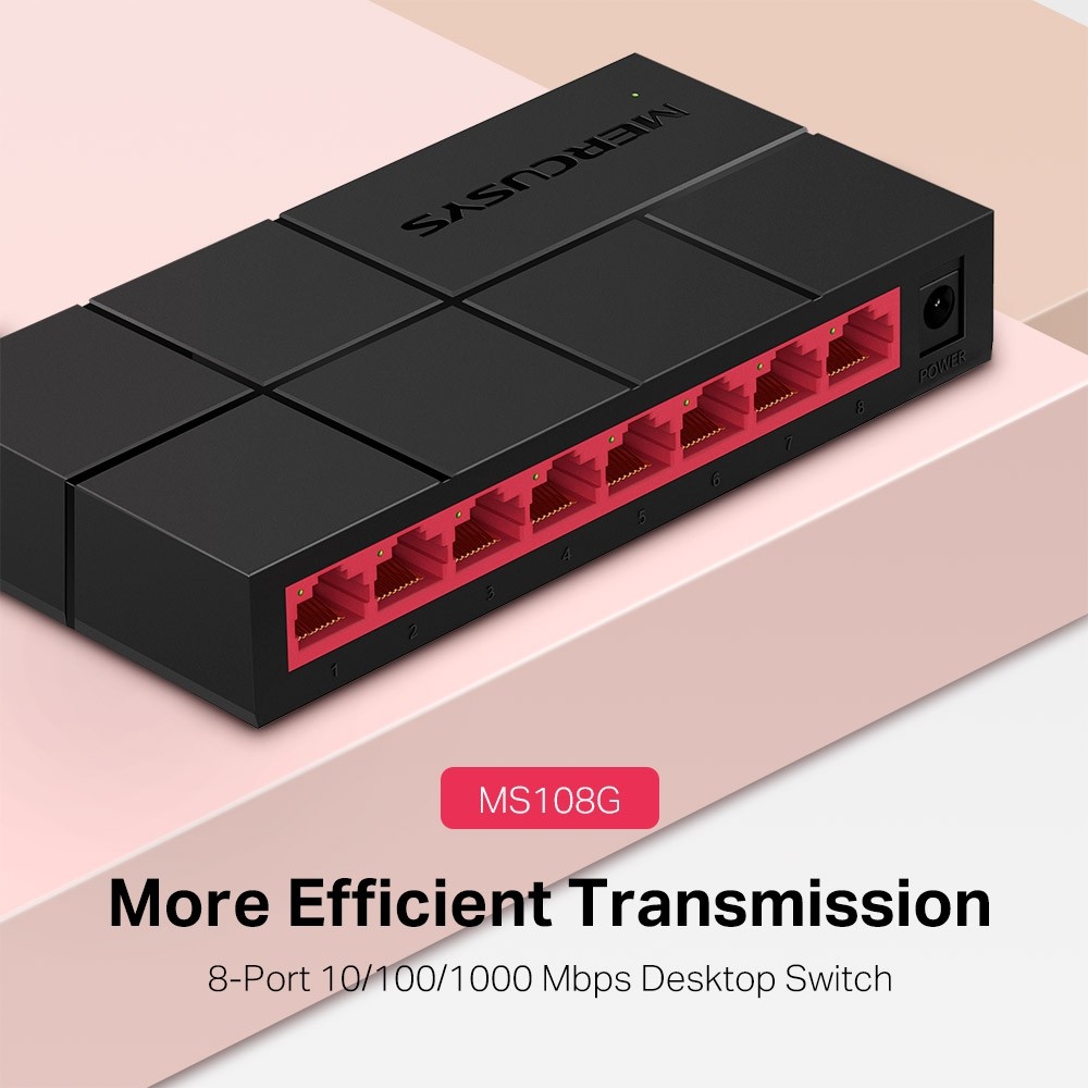 Mercusys MS108G 8-Port 10/100/1000 Mbps Desktop Switch - view 1