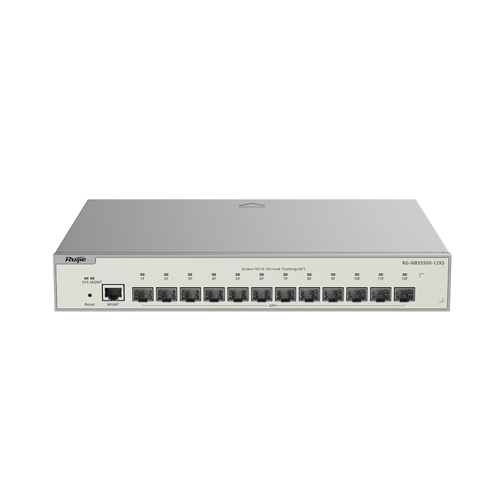 Ruijie RG-NBS5500-12XS 12-Port 10G SFP+ Layer 3 Cloud Managed Switch - view 2