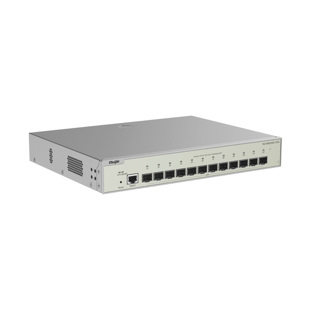 Ruijie RG-NBS5500-12XS 12-Port 10G SFP+ Layer 3 Cloud Managed Switch - view 3