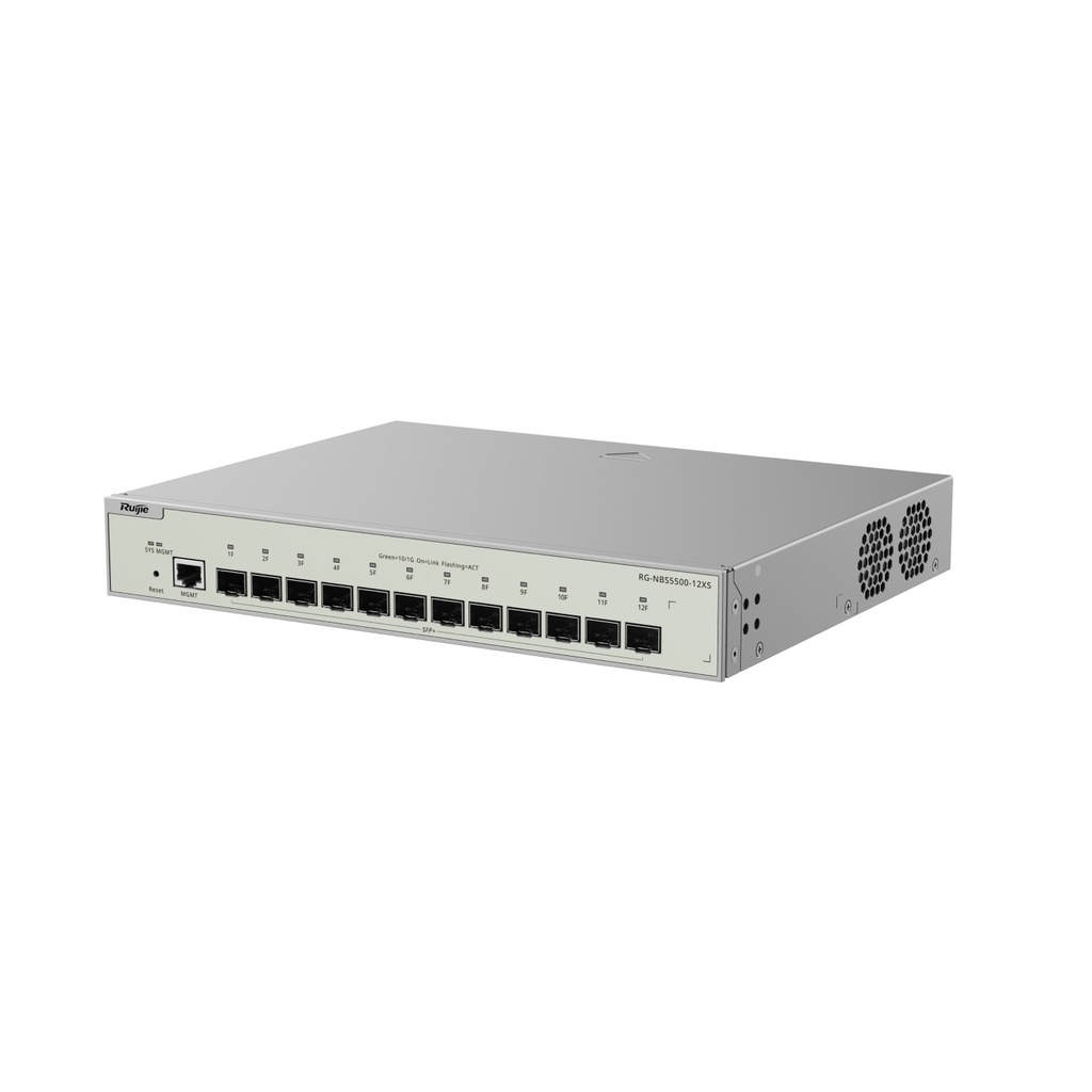 Ruijie RG-NBS5500-12XS 12-Port 10G SFP+ Layer 3 Cloud Managed Switch - view 4