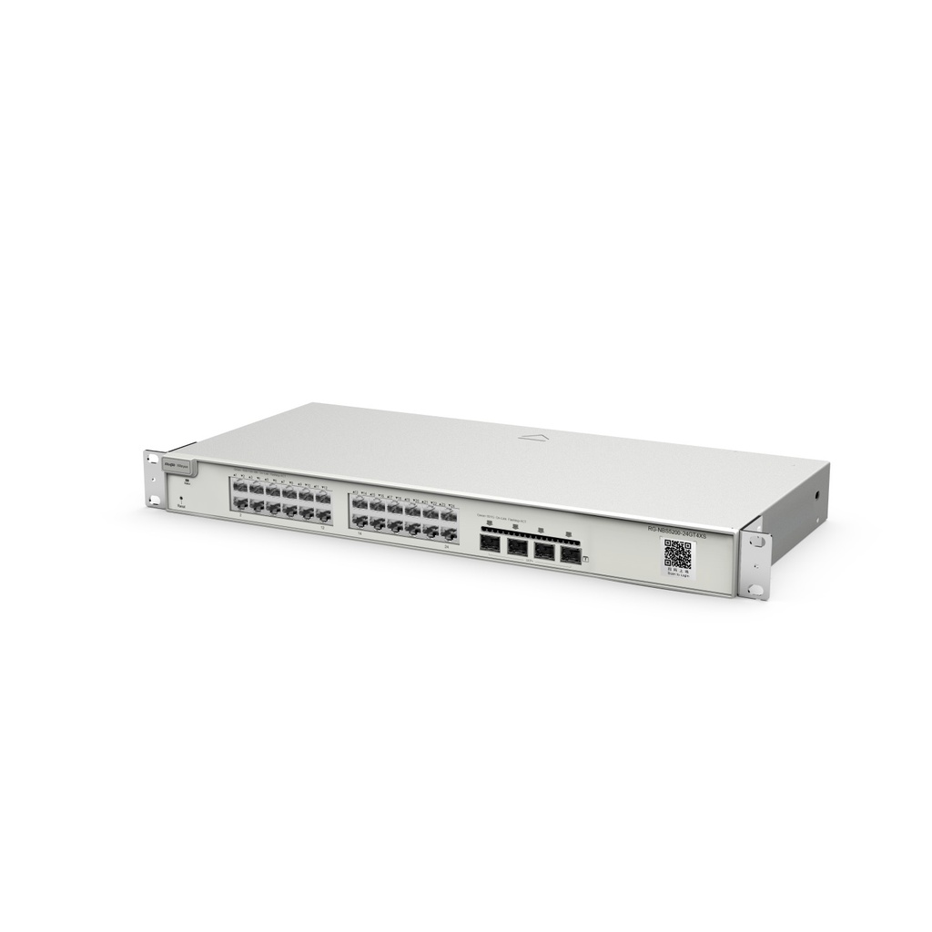 Ruijie RG-NBS5200-24GT4XS 24-Port Gigabit Layer 3 Cloud Managed Switch, 4 x 10G SFP+ - view 2