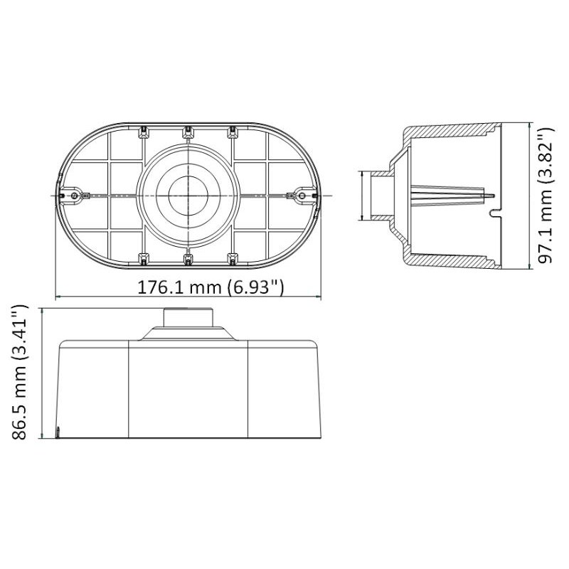 Hikvision DS-1270ZJ-DE7 Wall Mount for Dual-Lens Network Cam 1