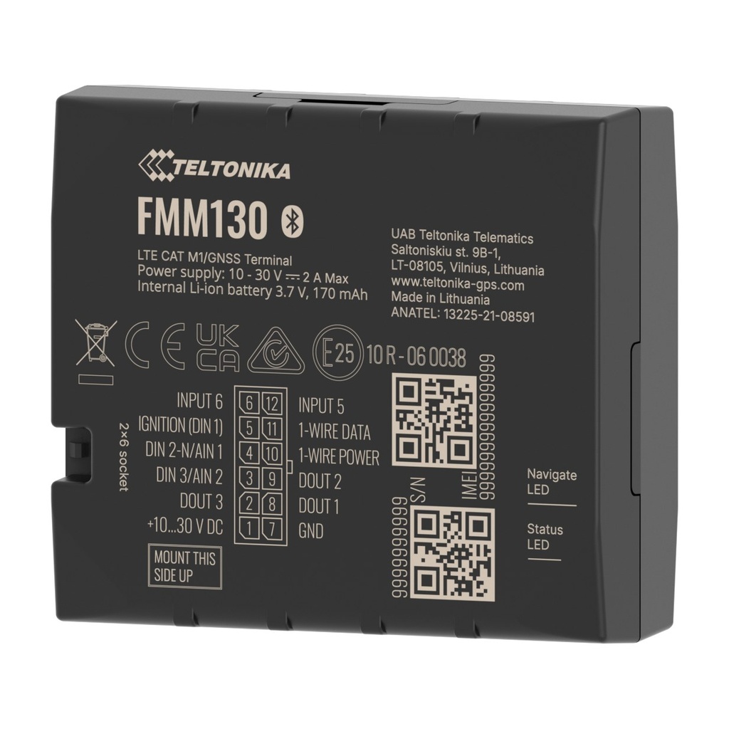 Teltonika FMM130 LTE Cat M1 GPS Tracker with Internal Antenn 1