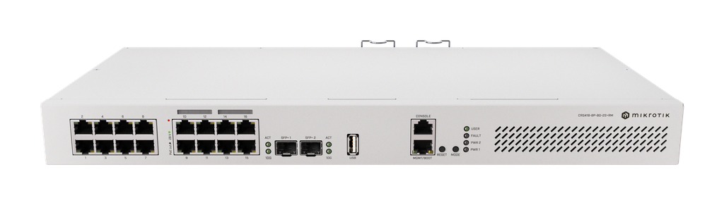 MikroTik CRS418-8P-8G-2S+RM Cloud Router Switch — photo 1