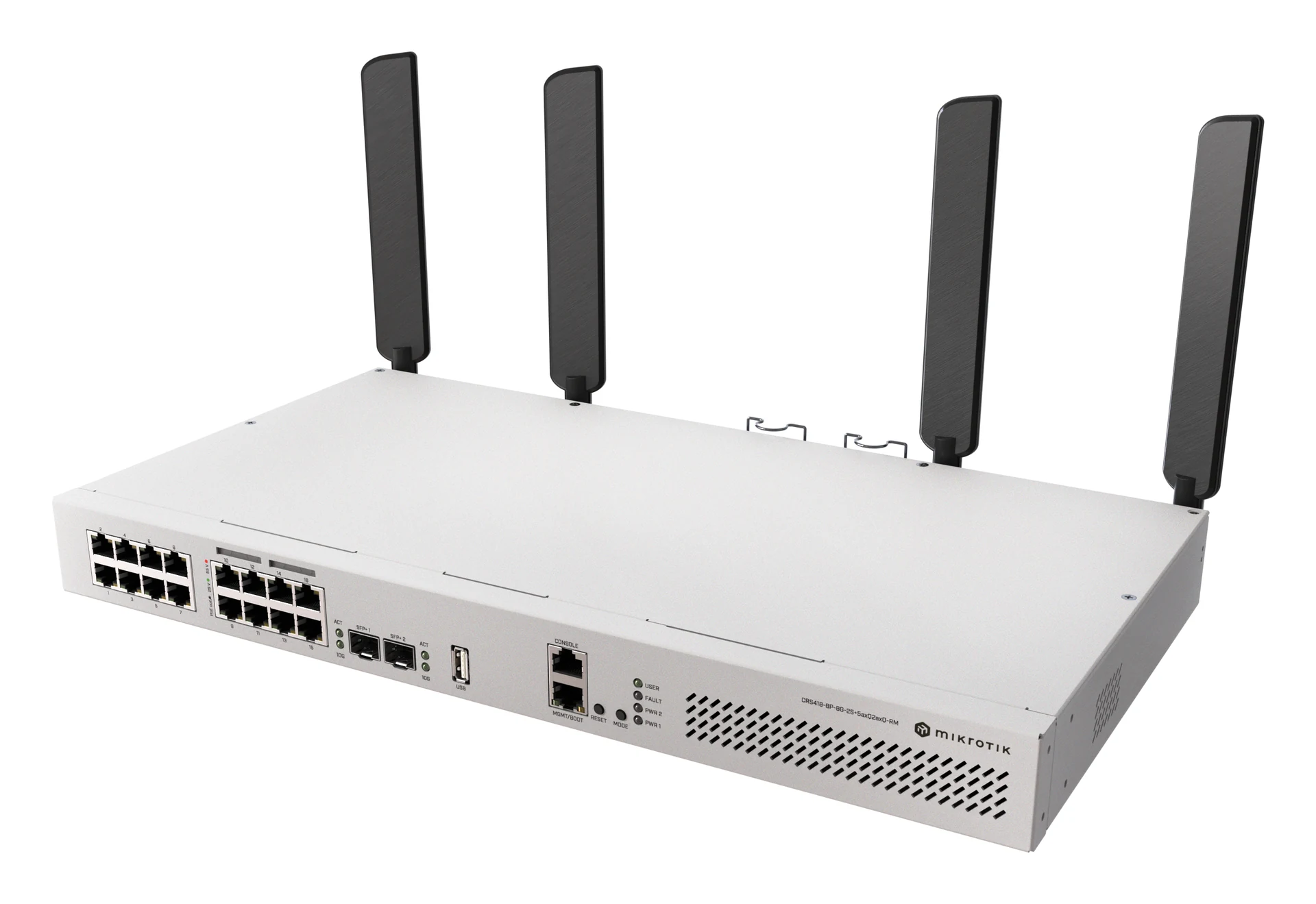 MikroTik CRS418-8P-8G-2S+5axQ2axQ-RM Cloud Router Switch — photo 3